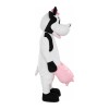 For Carnival Beautiful Cow With Pink Bow Mascot Costume