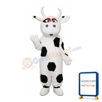 Adorable Plush Cow Mascot Costume
