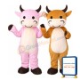 Adult Size Furry Bull Mascot Costume For Outdoor Event