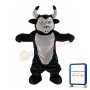 Strong Black & Grey Bull Mascot Costume