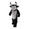 Strong Black & Grey Bull Mascot Costume