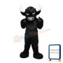 Adult Black Bull With Fierce Face Mascot Costume