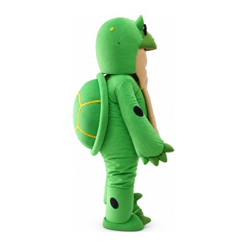 New Version Smart Green Turtle With Glasses Mascot Costume
