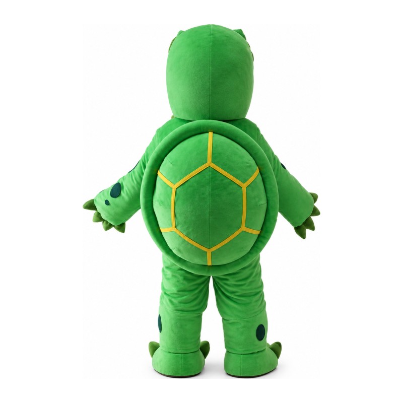 New Version Smart Green Turtle With Glasses Mascot Costume
