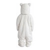 Smart Long Fur White Bear Mascot Costume