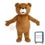 Basic Fat Brown Bear Mascot Costume