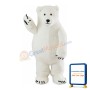 Plush Furry Polar Bear Mascot Costume