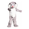 Fierce Grey & White Wolf Mascot Costume