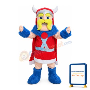 Brave Soldier With Armor Mascot Costume