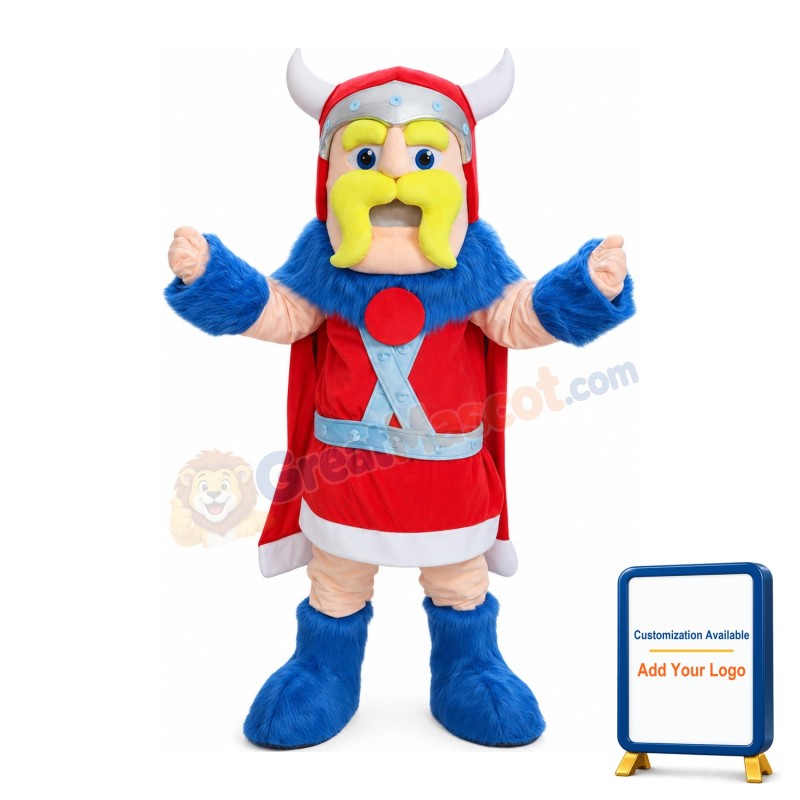 Brave Soldier With Armor Mascot Costume