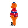Customized Furry Orange Doll With Sports Shirt Mascot Costume