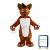 Dark Red Fox Mascot Costume For Adult