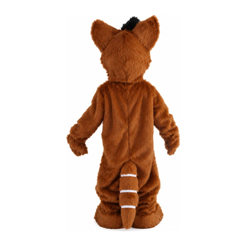 Dark Red Fox Mascot Costume For Adult