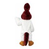 Plush Long Fur Brown & White Bird Mascot Costume