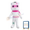 Funny Cartoon White Female Robot Mascot Costume