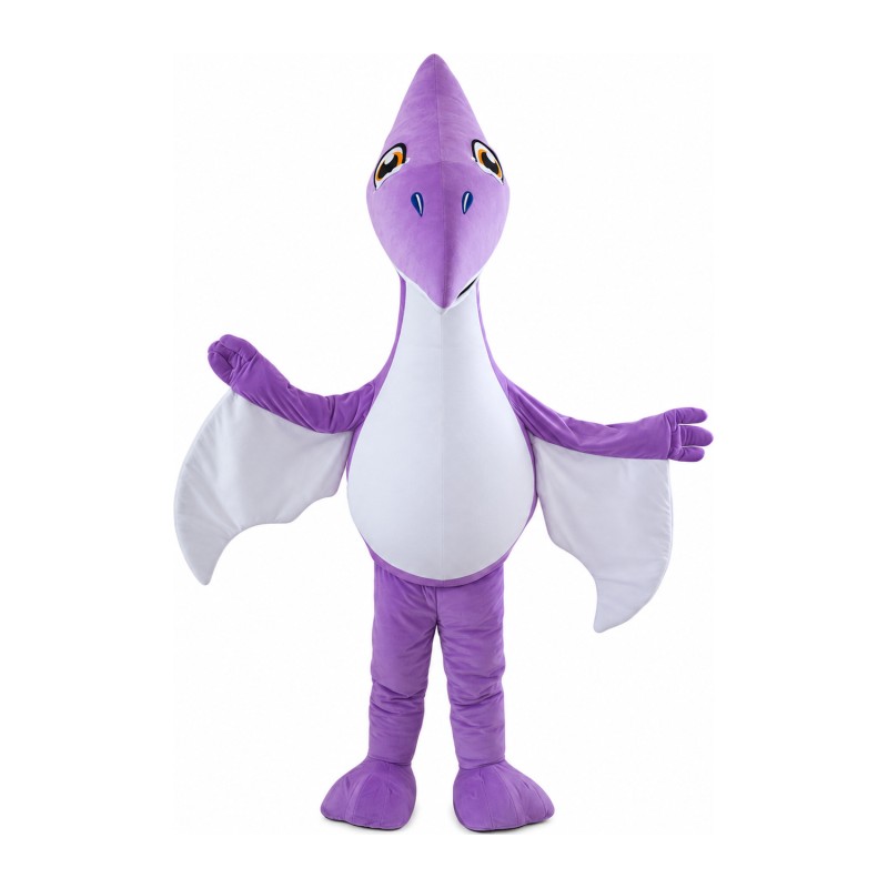 Lively Cartoon Purple Bat Mascot Costume