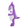 Lively Cartoon Purple Bat Mascot Costume