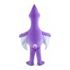 Lively Cartoon Purple Bat Mascot Costume