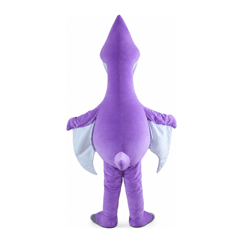 Lively Cartoon Purple Bat Mascot Costume