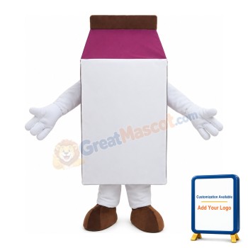 Strawberry Milk Carton Mascot Costume