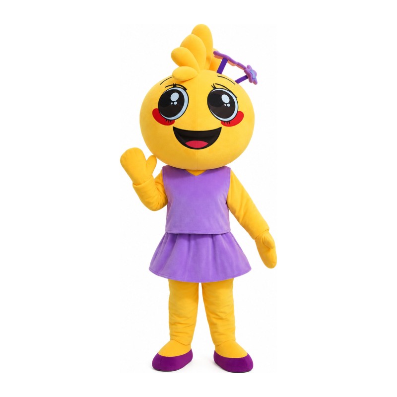 Lovely Sincere Boy And Girl With Suit Mascot Costume