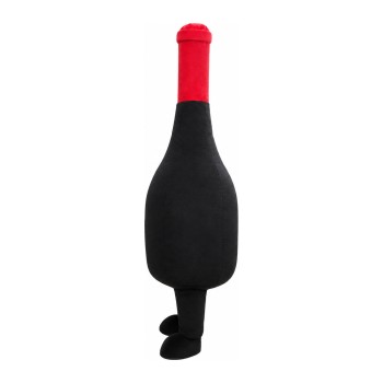 Cartoon Black & Red Inflatable Bottle Mascot Costume