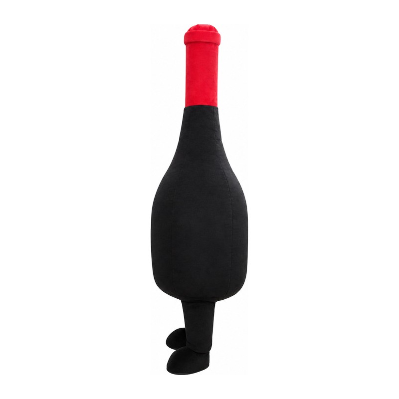 Cartoon Black & Red Inflatable Bottle Mascot Costume