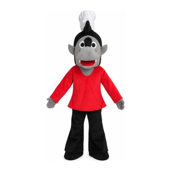 Big Bad Wolf With Set Mascot Costume Completed Suit