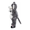 Furry Grey Wolf Mascot Costume