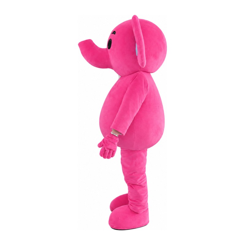 Rose Red Elephant Mascot Costume