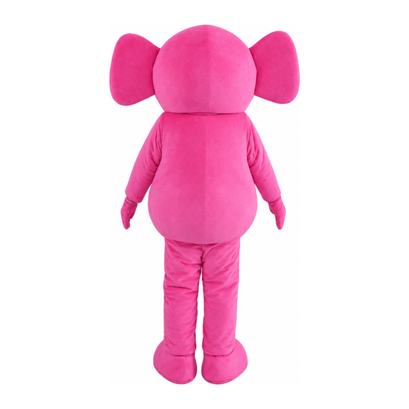 Rose Red Elephant Mascot Costume
