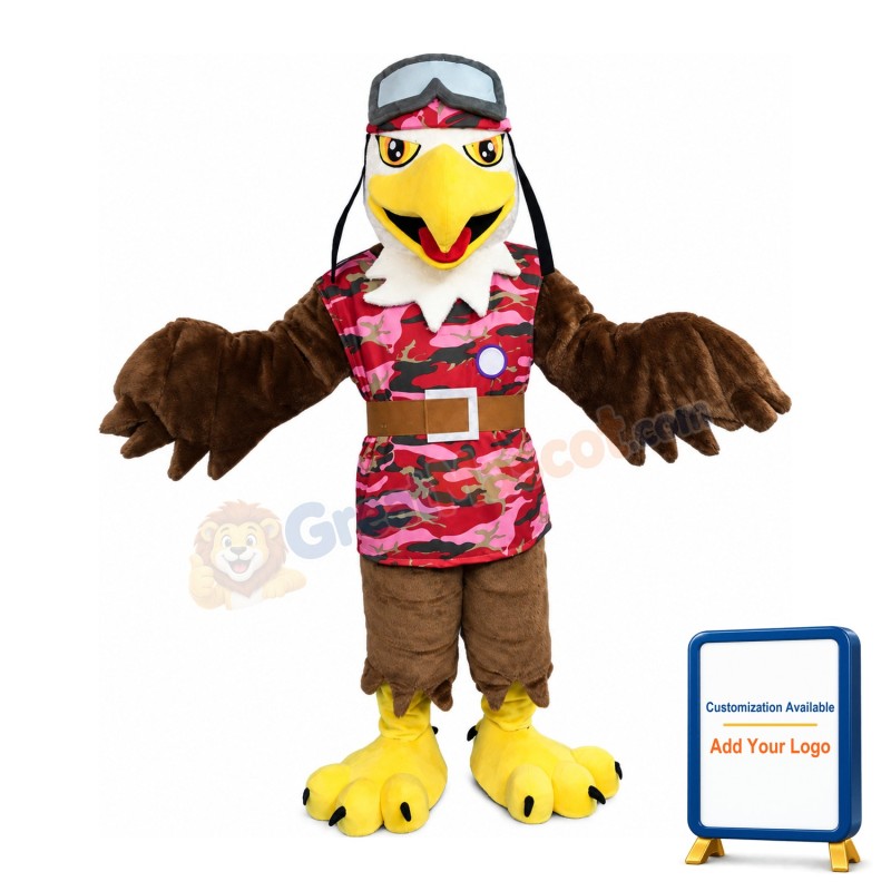 Pilot Eagle Mascot Costume