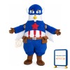 Brave Cartoon Superman Pigeon Mascot Costume