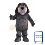 Loyal Brown & Grey Dog Mascot Costume