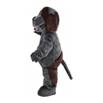 Loyal Brown & Grey Dog Mascot Costume