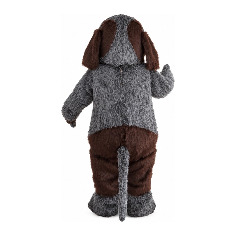 Loyal Brown & Grey Dog Mascot Costume