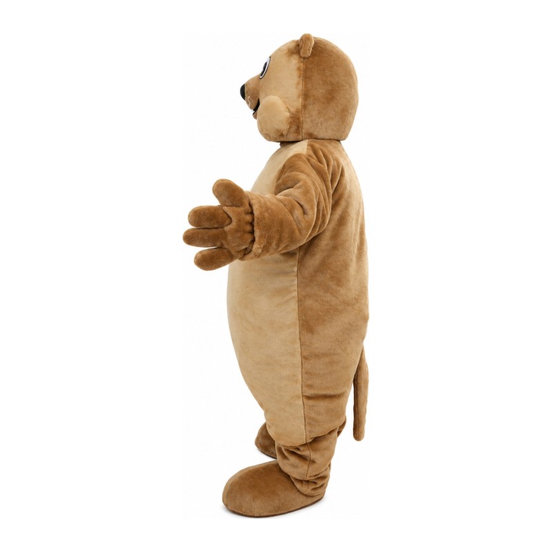 Friendly Plush Brown Beaver Mascot Costume