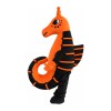 Completed Suit Black & Orange Seahorse Mascot Costume