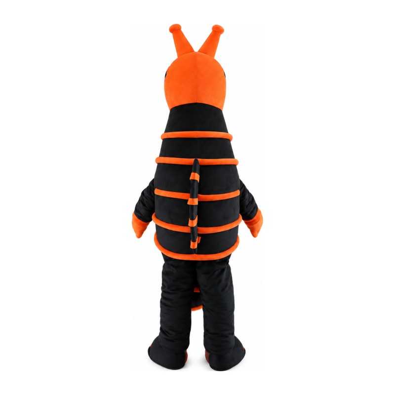 Completed Suit Black & Orange Seahorse Mascot Costume