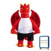 New Version Ferocious Red Dragon Mascot Costume