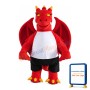 New Version Ferocious Red Dragon Mascot Costume