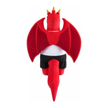 New Version Ferocious Red Dragon Mascot Costume