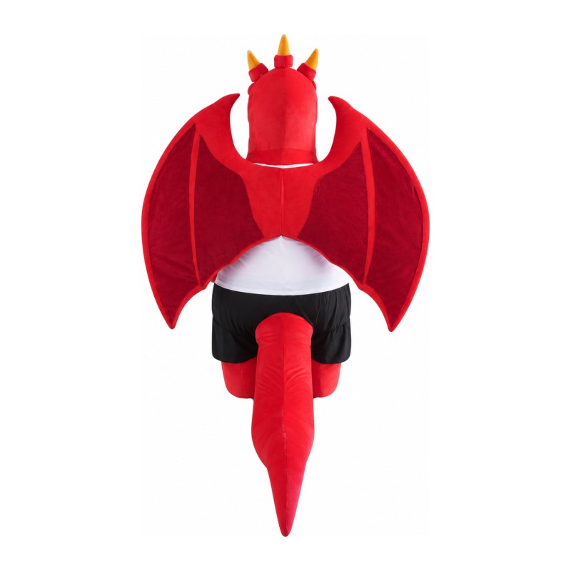 New Version Ferocious Red Dragon Mascot Costume