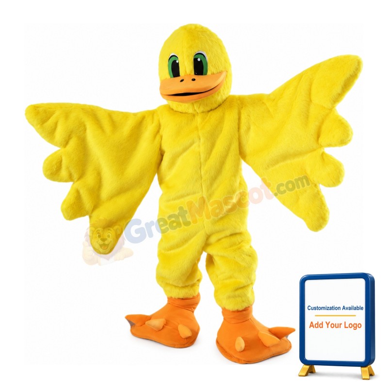 Cartoon Yellow Duck Mascot Costume For Adult