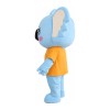 Light Blue Koala With Orange Top Mascot Costume