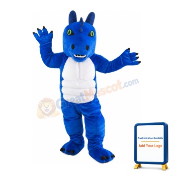 Fancy Blue Monster Mascot Costume