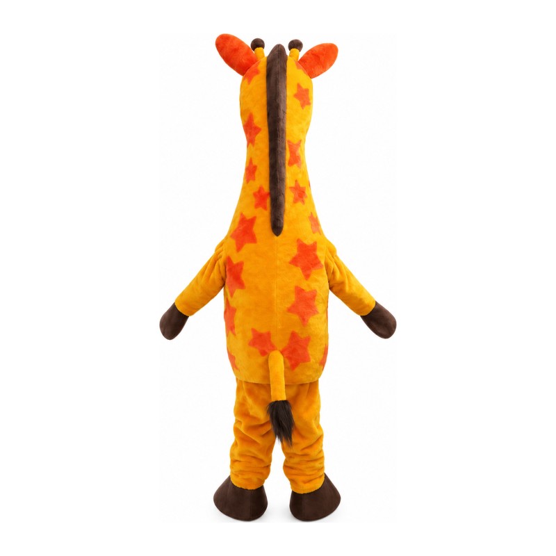 Unisex Cartoon Standing Giraffe Mascot Costume