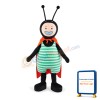 Green Striped And Red Spotted Ant Mascot Costume
