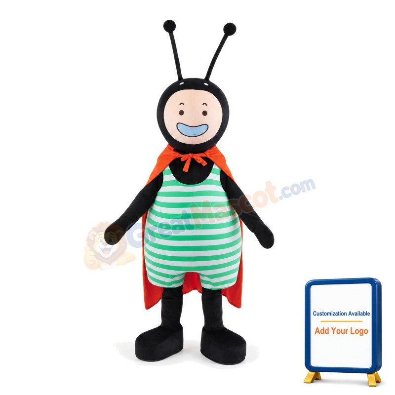 Green Striped And Red Spotted Ant Mascot Costume