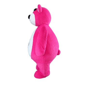 Fat Rose Red Bear Mascot Costume
